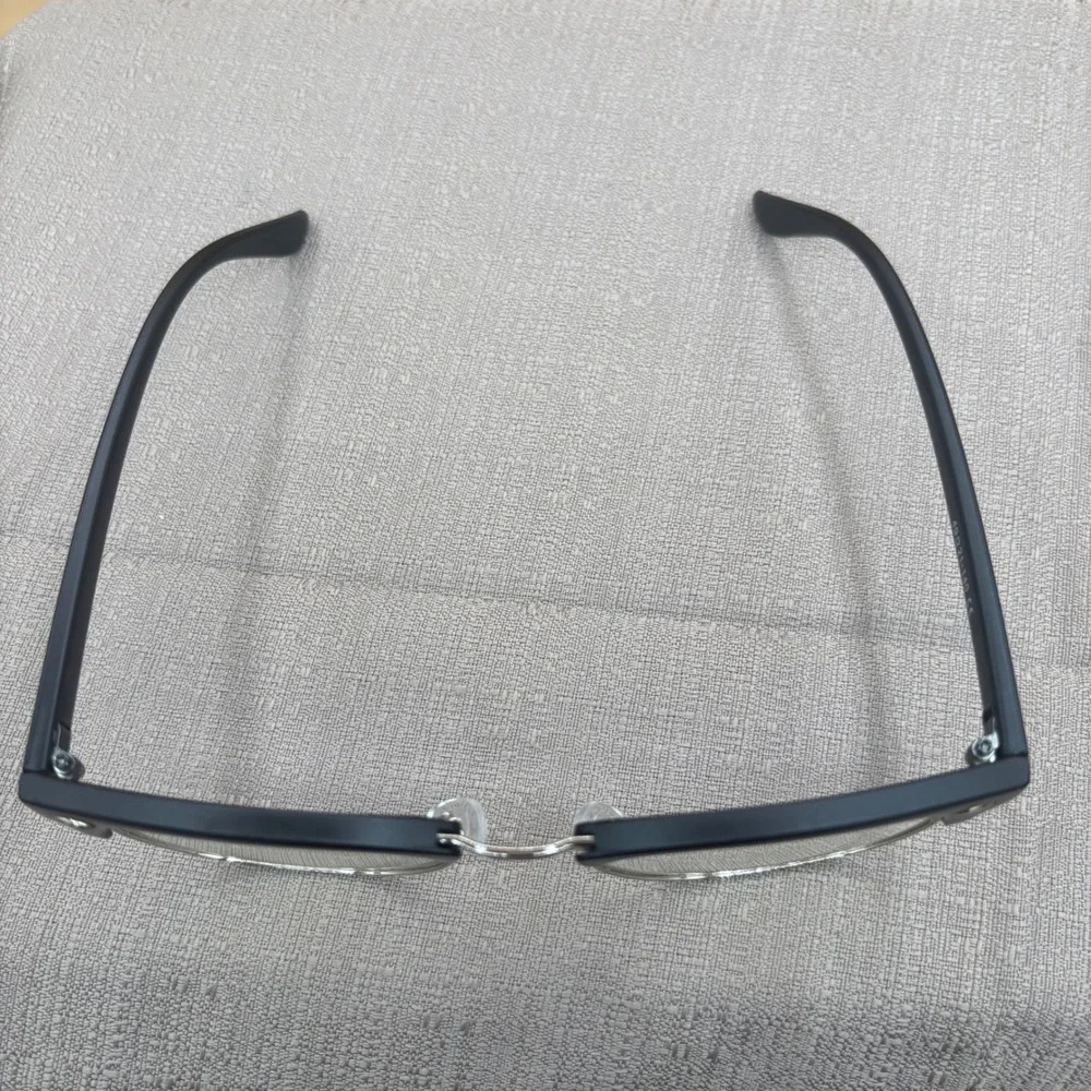 Clubmaster Blue Light Glasses Unisex 49mm Black Silver Excellent Dark Academia